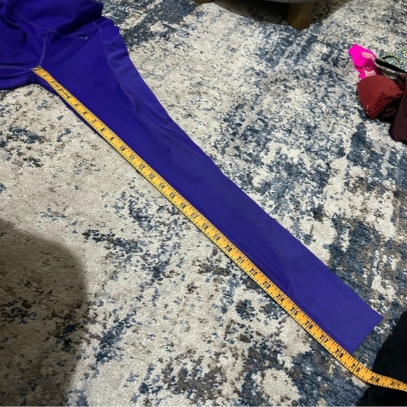 Gymshark Purple Mesh Panel Side Pocket Leggings Size XS - Picture 11 of 11